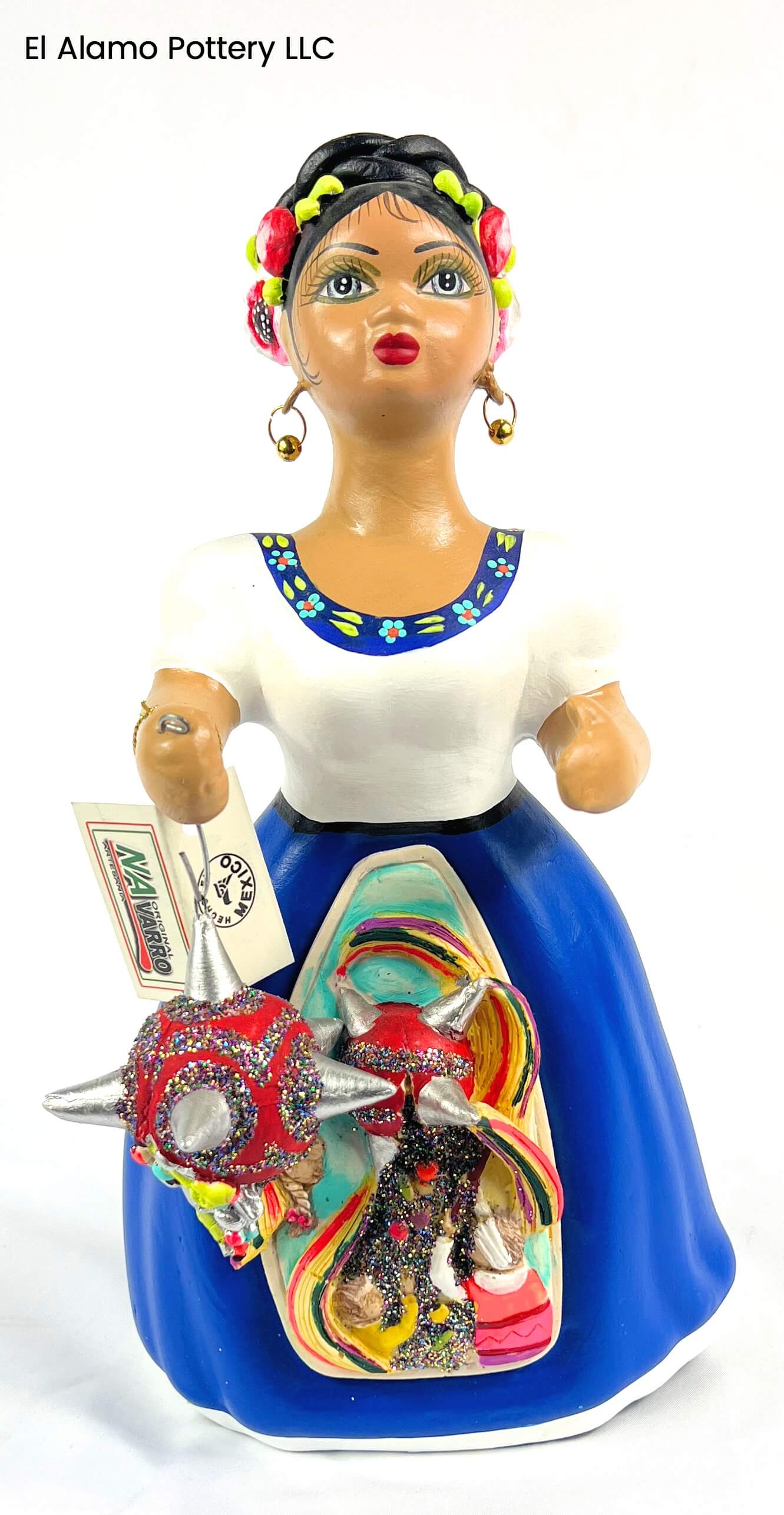 Original Navarro Lupita Figurine – Fiesta Dancer with Piñatas