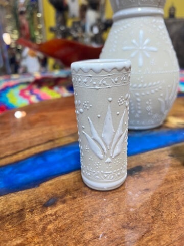 Talavera Tequila Bottle Set – Handcrafted Elegance with Matching Shot Glasses