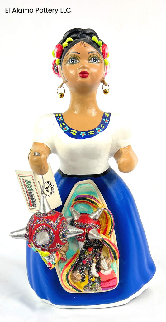 Original Navarro Lupita Figurine – Fiesta Dancer with Piñatas